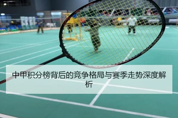 中甲积分榜背后的竞争格局与赛季走势深度解析